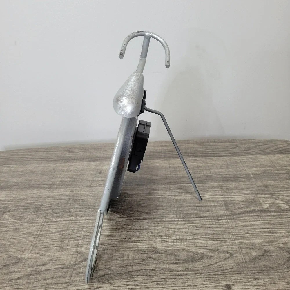 Farmhouse Bicycle Desk Shelf‎ Tabletop Clock Roman Numeral Rustic Shabby Decor